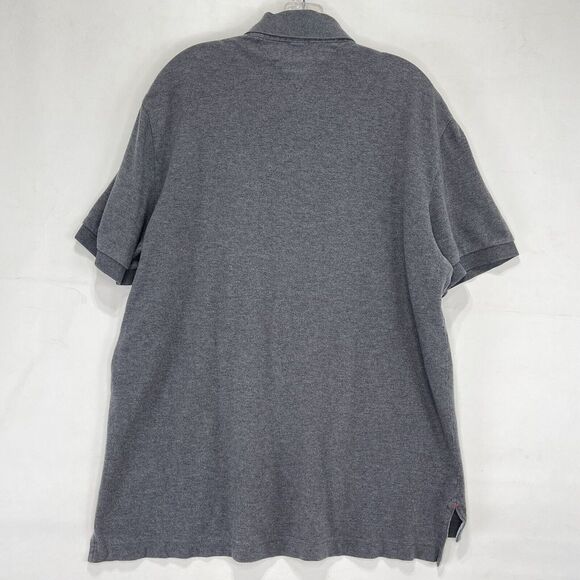 Tommy Hilfiger Men Large Polo Shirt Classic Fit Short Sleeve Gray - Picture 2 of 15